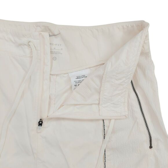 Nike Running Division Track Pants Womens Medium Beige Dri-Fit Lightweight Loose - Picture 3 of 12